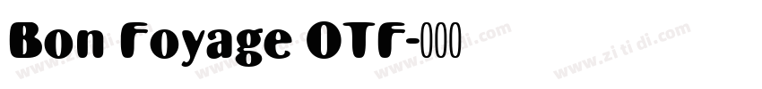 Bon Foyage OTF字体转换